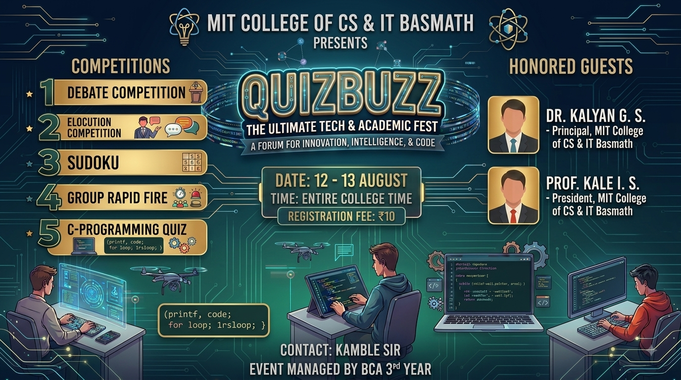 QuickBuzz The Ultimate Tech & Academic Fest