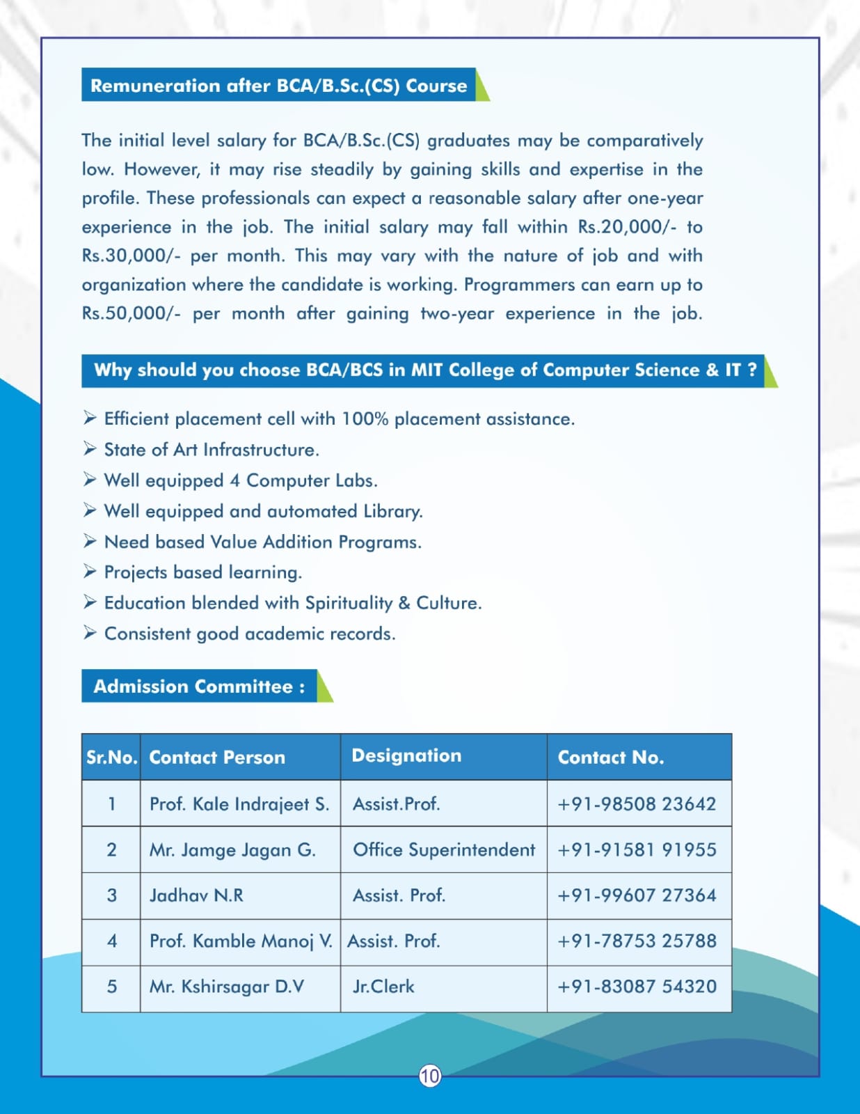 Prospectus page 3